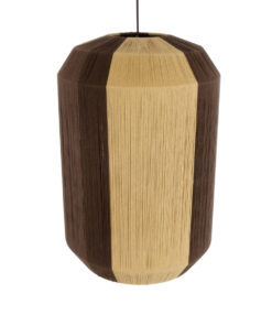 GLOBOSTAR® SALERNO 02076 Boho Κρεμαστό Φωτιστικό Οροφής με Ντουί 1 x E27 AC 220-240V IP20 - Μπεζ & Καφέ - Μ50 x Π50 x Υ80cm 17 02076 7