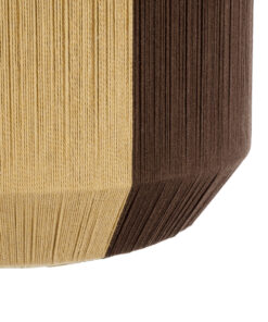 GLOBOSTAR® SALERNO 02076 Boho Κρεμαστό Φωτιστικό Οροφής με Ντουί 1 x E27 AC 220-240V IP20 - Μπεζ & Καφέ - Μ50 x Π50 x Υ80cm 18 02076 8