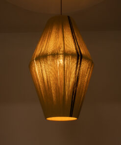 Alternative view of GLOBOSTAR® SALERNO 02077 Boho Κρεμαστό Φωτιστικό Οροφής με Ντουί 1 x E27 AC 220-240V IP20 - Μπεζ & Μαύρο - Μ50 x Π50 x Υ80cm