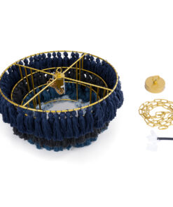 GLOBOSTAR® MISSOULA 02089 Boho Κρεμαστό Φωτιστικό Οροφής με Ντουί 1 x E27 AC 220-240V IP20 - Πολύχρωμο - Μ60 x Π60 x Υ40cm 20 02089 10