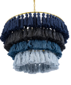 GLOBOSTAR® MISSOULA 02089 Boho Κρεμαστό Φωτιστικό Οροφής με Ντουί 1 x E27 AC 220-240V IP20 - Πολύχρωμο - Μ60 x Π60 x Υ40cm 16 02089 6