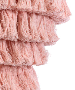 GLOBOSTAR® MISSOULA 02090 Boho Κρεμαστό Φωτιστικό Οροφής με Ντουί 1 x E27 AC 220-240V IP20 - Ροζ & Χρυσό - Μ60 x Π60 x Υ40cm 17 02090 8