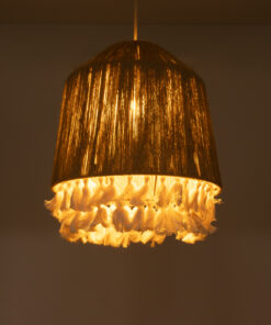 Alternative view of GLOBOSTAR® PUERTORICO 02092 Boho Κρεμαστό Φωτιστικό Οροφής με Ντουί 1 x E27 AC 220-240V IP20 - Μπεζ & Λευκό - Μ40 x Π40 x Υ45cm