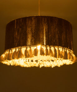 Alternative view of GLOBOSTAR® PUERTORICO 02094 Boho Κρεμαστό Φωτιστικό Οροφής με Ντουί 1 x E27 AC 220-240V IP20 - Μπεζ & Λευκό - Μ50 x Π50 x Υ27cm