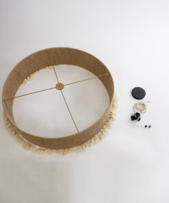 GLOBOSTAR® PUERTORICO 02095 Boho Κρεμαστό Φωτιστικό Οροφής με Ντουί 3 x E27 AC 220-240V IP20 - Μπεζ & Λευκό - Μ80 x Π80 x Υ27cm 20 02095 10