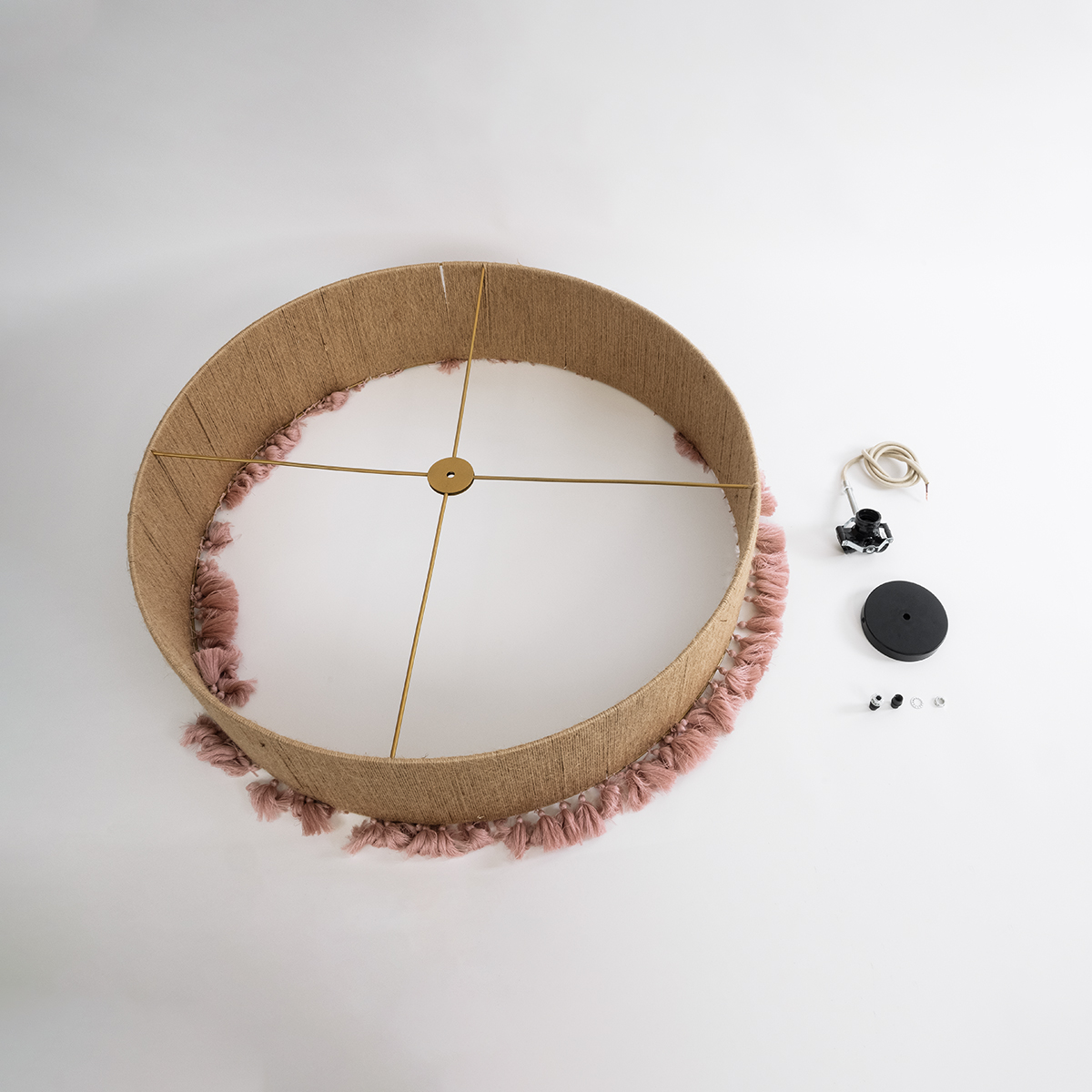 GLOBOSTAR® PUERTORICO 02097 Boho Κρεμαστό Φωτιστικό Οροφής με Ντουί 3 x E27 AC 220-240V IP20 - Μπεζ & Ροζ - Μ80 x Π80 x Υ27cm 11 GLOBOSTAR® PUERTORICO 02097 Boho Κρεμαστό Φωτιστικό Οροφής με Ντουί 3 x E27 AC 220-240V IP20 - Μπεζ & Ροζ - Μ80 x Π80 x Υ27cm - Image 9