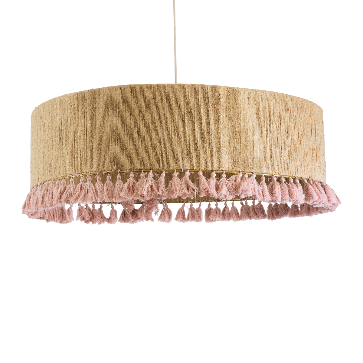 GLOBOSTAR® PUERTORICO 02097 Boho Κρεμαστό Φωτιστικό Οροφής με Ντουί 3 x E27 AC 220-240V IP20 - Μπεζ & Ροζ - Μ80 x Π80 x Υ27cm 3 GloboStar® GLOBOSTAR® PUERTORICO 02097 Boho Κρεμαστό Φωτιστικό Οροφής με Ντουί 3 x E27 AC 220-240V IP20 - Μπεζ & Ροζ - Μ80 x Π80 x Υ27cm