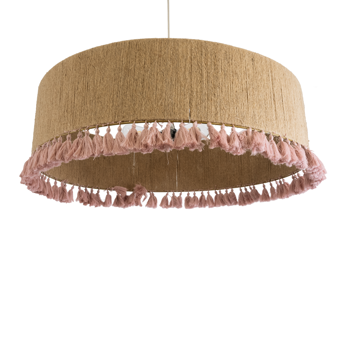 GLOBOSTAR® PUERTORICO 02097 Boho Κρεμαστό Φωτιστικό Οροφής με Ντουί 3 x E27 AC 220-240V IP20 - Μπεζ & Ροζ - Μ80 x Π80 x Υ27cm 7 GLOBOSTAR® PUERTORICO 02097 Boho Κρεμαστό Φωτιστικό Οροφής με Ντουί 3 x E27 AC 220-240V IP20 - Μπεζ & Ροζ - Μ80 x Π80 x Υ27cm - Image 5