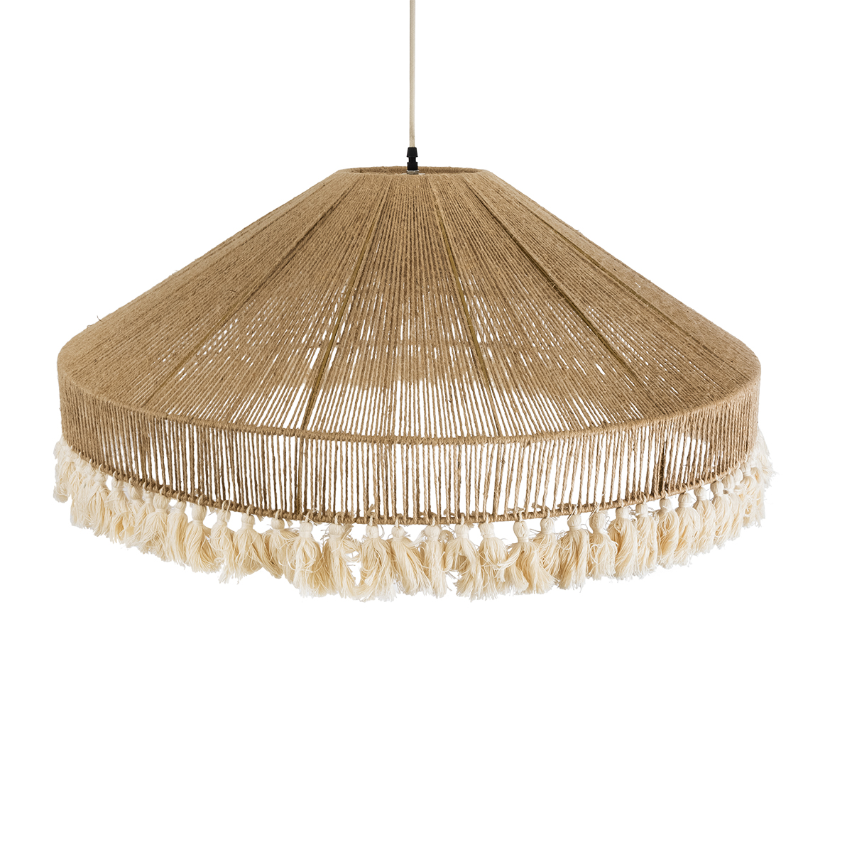 GLOBOSTAR® PUERTORICO 02099 Boho Κρεμαστό Φωτιστικό Οροφής με Ντουί 3 x E27 AC 220-240V IP20 - Μπεζ & Λευκό - Μ80 x Π80 x Υ35cm 8 GLOBOSTAR® PUERTORICO 02099 Boho Κρεμαστό Φωτιστικό Οροφής με Ντουί 3 x E27 AC 220-240V IP20 - Μπεζ & Λευκό - Μ80 x Π80 x Υ35cm - Image 6