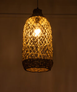 GLOBOSTAR® ECUADOR 02116 Boho Κρεμαστό Φωτιστικό Οροφής με Ντουί 1 x E27 AC 220-240V IP20 - Μπεζ - Μ23 x Π23 x Υ50cm 12 02116 3