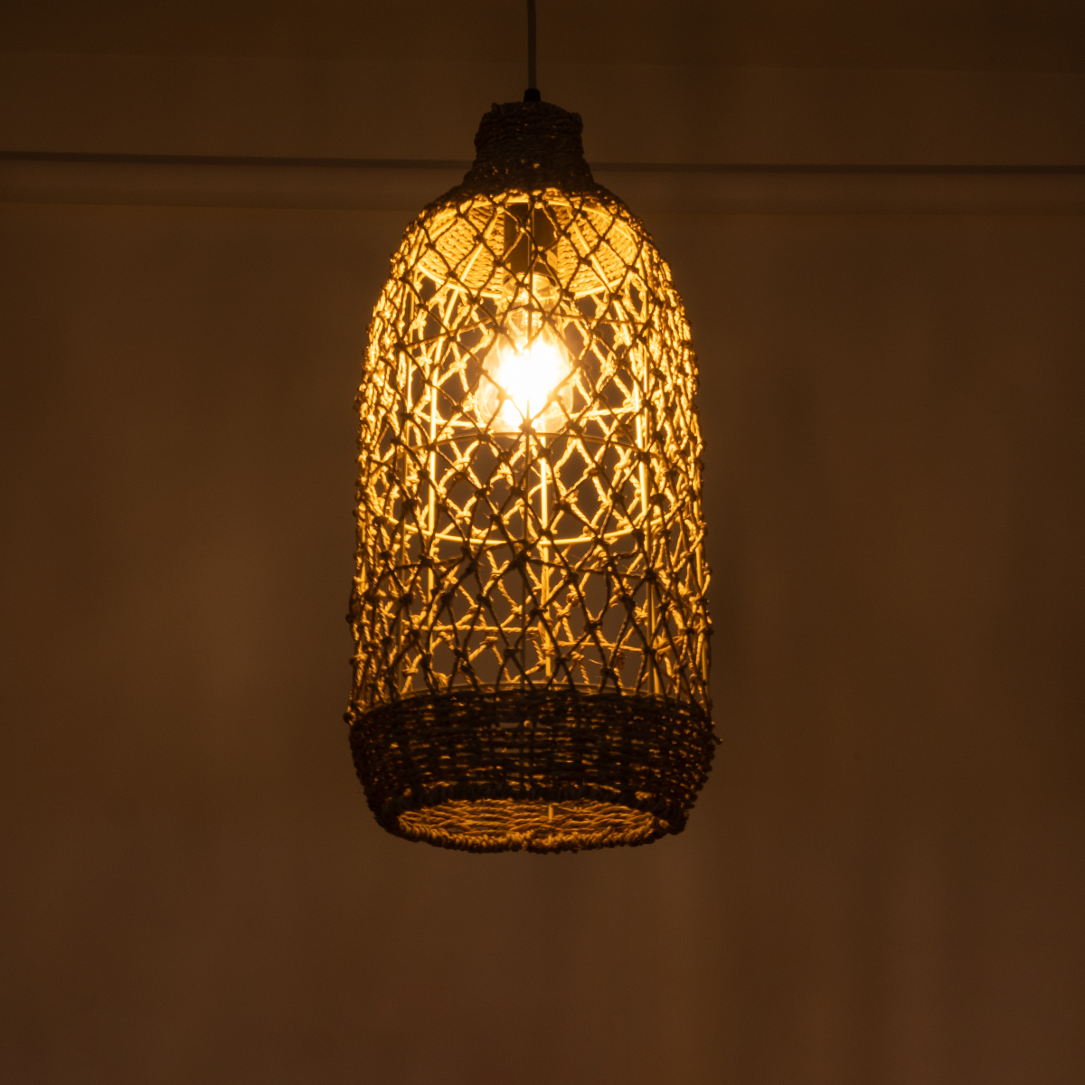 GLOBOSTAR® ECUADOR 02116 Boho Κρεμαστό Φωτιστικό Οροφής με Ντουί 1 x E27 AC 220-240V IP20 - Μπεζ - Μ23 x Π23 x Υ50cm 4 GLOBOSTAR® ECUADOR 02116 Boho Κρεμαστό Φωτιστικό Οροφής με Ντουί 1 x E27 AC 220-240V IP20 - Μπεζ - Μ23 x Π23 x Υ50cm - Image 2