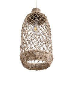 GLOBOSTAR® ECUADOR 02116 Boho Κρεμαστό Φωτιστικό Οροφής με Ντουί 1 x E27 AC 220-240V IP20 - Μπεζ - Μ23 x Π23 x Υ50cm 15 02116 6