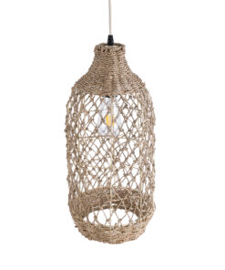 GLOBOSTAR® ECUADOR 02116 Boho Κρεμαστό Φωτιστικό Οροφής με Ντουί 1 x E27 AC 220-240V IP20 - Μπεζ - Μ23 x Π23 x Υ50cm 16 02116 7