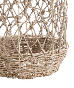 GLOBOSTAR® ECUADOR 02116 Boho Κρεμαστό Φωτιστικό Οροφής με Ντουί 1 x E27 AC 220-240V IP20 - Μπεζ - Μ23 x Π23 x Υ50cm 17 02116 8