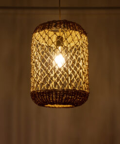 Alternative view of GLOBOSTAR® ECUADOR 02117 Boho Κρεμαστό Φωτιστικό Οροφής με Ντουί 1 x E27 AC 220-240V IP20 - Μπεζ - Μ28 x Π28 x Υ40cm