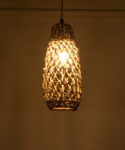 Alternative view of GLOBOSTAR® ECUADOR 02119 Boho Κρεμαστό Φωτιστικό Οροφής με Ντουί 1 x E27 AC 220-240V IP20 - Μπεζ - Μ15 x Π15 x Υ35cm