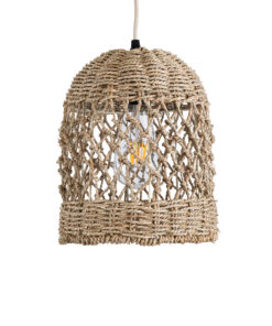 GLOBOSTAR® ECUADOR 02121 Boho Κρεμαστό Φωτιστικό Οροφής με Ντουί 1 x E27 AC 220-240V IP20 - Μπεζ - Μ20 x Π20 x Υ25cm 15 02121 5