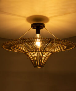 Alternative view of GLOBOSTAR® PALERMO 02152 Boho Κρεμαστό Φωτιστικό Οροφής με Ντουί 1 x E27 AC 220-240V IP20 - Μπεζ - Μ60 x Π60 x Υ36cm