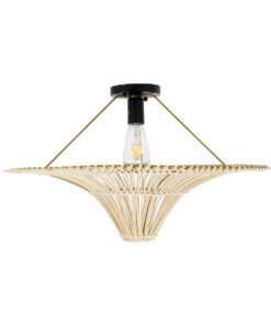 GLOBOSTAR® PALERMO 02152 Boho Κρεμαστό Φωτιστικό Οροφής με Ντουί 1 x E27 AC 220-240V IP20 - Μπεζ - Μ60 x Π60 x Υ36cm 12 02152 4