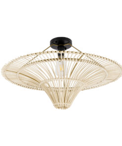 GLOBOSTAR® PALERMO 02152 Boho Κρεμαστό Φωτιστικό Οροφής με Ντουί 1 x E27 AC 220-240V IP20 - Μπεζ - Μ60 x Π60 x Υ36cm 13 02152 5