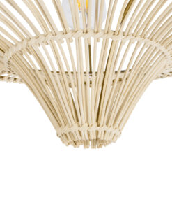 GLOBOSTAR® PALERMO 02152 Boho Κρεμαστό Φωτιστικό Οροφής με Ντουί 1 x E27 AC 220-240V IP20 - Μπεζ - Μ60 x Π60 x Υ36cm 14 02152 6