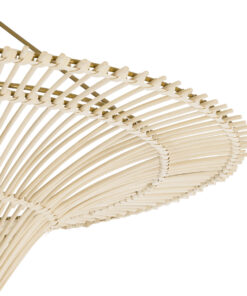 GLOBOSTAR® PALERMO 02152 Boho Κρεμαστό Φωτιστικό Οροφής με Ντουί 1 x E27 AC 220-240V IP20 - Μπεζ - Μ60 x Π60 x Υ36cm 15 02152 7