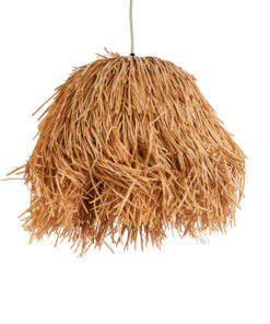 GloboStar® GLOBOSTAR® GUADELOUPE 02154 Boho Κρεμαστό Φωτιστικό Οροφής με Ντουί 1 x E27 AC 220-240V IP20 - Μπεζ - Μ50 x Π50 x Υ40cm