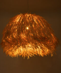 GLOBOSTAR® GUADELOUPE 02155 Boho Κρεμαστό Φωτιστικό Οροφής με Ντουί 1 x E27 AC 220-240V IP20 - Καφέ - Μ80 x Π80 x Υ60cm 14 02155 3