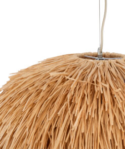 GLOBOSTAR® GUADELOUPE 02155 Boho Κρεμαστό Φωτιστικό Οροφής με Ντουί 1 x E27 AC 220-240V IP20 - Καφέ - Μ80 x Π80 x Υ60cm 20 02155 9