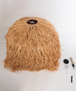 GLOBOSTAR® GUADELOUPE 02156 Boho Κρεμαστό Φωτιστικό Οροφής με Ντουί 1 x E27 AC 220-240V IP20 - Μπεζ - Μ120 x Π120 x Υ100cm 19 02156 10