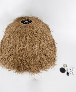 GLOBOSTAR® GUADELOUPE 02159 Boho Κρεμαστό Φωτιστικό Οροφής με Ντουί 1 x E27 AC 220-240V IP20 - Μπεζ - Μ120 x Π120 x Υ100cm 20 02159 10