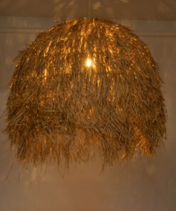 GLOBOSTAR® GUADELOUPE 02159 Boho Κρεμαστό Φωτιστικό Οροφής με Ντουί 1 x E27 AC 220-240V IP20 - Μπεζ - Μ120 x Π120 x Υ100cm 13 02159 3