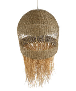 GLOBOSTAR® SAINTLUCIA 02161 Boho Κρεμαστό Φωτιστικό Οροφής με Ντουί 1 x E27 AC 220-240V IP20 - Μπεζ - Μ66 x Π66 x Υ120cm 18 02161 7