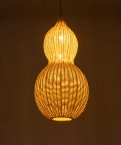 Alternative view of GLOBOSTAR® KINGSTOWN 02168 Boho Κρεμαστό Φωτιστικό Οροφής με Ντουί 1 x E27 AC 220-240V IP20 - Μπεζ - Μ30 x Π30 x Υ60cm