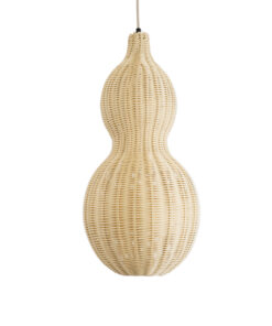 GLOBOSTAR® KINGSTOWN 02168 Boho Κρεμαστό Φωτιστικό Οροφής με Ντουί 1 x E27 AC 220-240V IP20 - Μπεζ - Μ30 x Π30 x Υ60cm 15 02168 5