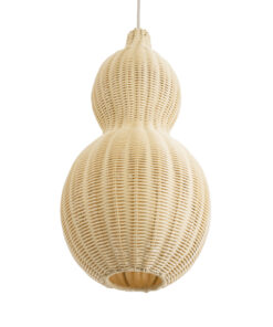 GLOBOSTAR® KINGSTOWN 02168 Boho Κρεμαστό Φωτιστικό Οροφής με Ντουί 1 x E27 AC 220-240V IP20 - Μπεζ - Μ30 x Π30 x Υ60cm 16 02168 6