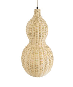 GLOBOSTAR® KINGSTOWN 02168 Boho Κρεμαστό Φωτιστικό Οροφής με Ντουί 1 x E27 AC 220-240V IP20 - Μπεζ - Μ30 x Π30 x Υ60cm 17 02168 7