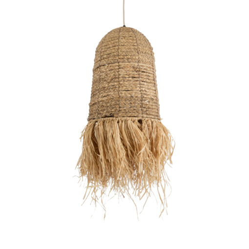 GloboStar® GLOBOSTAR® PORTOFERRAIO 02170 Boho Κρεμαστό Φωτιστικό Οροφής με Ντουί 1 x E27 AC 220-240V IP20 - Μπεζ - Μ30 x Π30 x Υ70cm