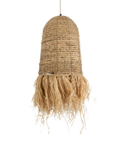 GLOBOSTAR® PORTOFERRAIO 02170 Boho Κρεμαστό Φωτιστικό Οροφής με Ντουί 1 x E27 AC 220-240V IP20 - Μπεζ - Μ30 x Π30 x Υ70cm 15 02170 5