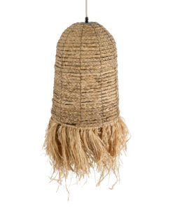 GLOBOSTAR® PORTOFERRAIO 02170 Boho Κρεμαστό Φωτιστικό Οροφής με Ντουί 1 x E27 AC 220-240V IP20 - Μπεζ - Μ30 x Π30 x Υ70cm 17 02170 7