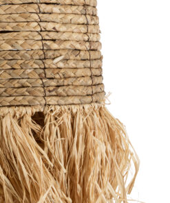 GLOBOSTAR® PORTOFERRAIO 02170 Boho Κρεμαστό Φωτιστικό Οροφής με Ντουί 1 x E27 AC 220-240V IP20 - Μπεζ - Μ30 x Π30 x Υ70cm 18 02170 8