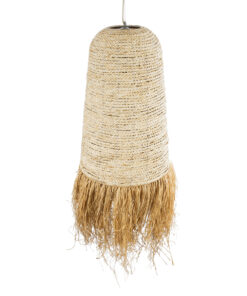 GLOBOSTAR® LETA 02171 Boho Κρεμαστό Φωτιστικό Οροφής με Ντουί 1 x E27 AC 220-240V IP20 - Μπεζ - Μ50 x Π50 x Υ150cm 16 02171 7