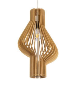 GloboStar® GLOBOSTAR® SCANDINAVIA 02172 Boho Κρεμαστό Φωτιστικό Οροφής με Ντουί 1 x E27 AC 220-240V IP20 - Μπεζ Καφέ - Μ32 x Π32 x Υ56cm