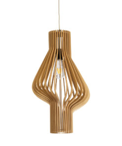 GLOBOSTAR® SCANDINAVIA 02172 Boho Κρεμαστό Φωτιστικό Οροφής με Ντουί 1 x E27 AC 220-240V IP20 - Μπεζ Καφέ - Μ32 x Π32 x Υ56cm 16 02172 5