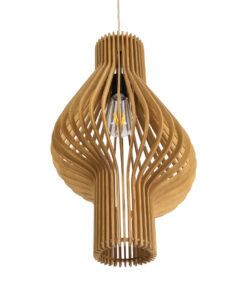 GLOBOSTAR® SCANDINAVIA 02172 Boho Κρεμαστό Φωτιστικό Οροφής με Ντουί 1 x E27 AC 220-240V IP20 - Μπεζ Καφέ - Μ32 x Π32 x Υ56cm 17 02172 6