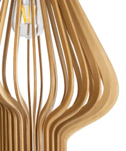 GLOBOSTAR® SCANDINAVIA 02172 Boho Κρεμαστό Φωτιστικό Οροφής με Ντουί 1 x E27 AC 220-240V IP20 - Μπεζ Καφέ - Μ32 x Π32 x Υ56cm 19 02172 8