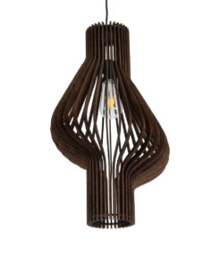 GloboStar® GLOBOSTAR® MIHIRO 02173 Boho Κρεμαστό Φωτιστικό Οροφής με Ντουί 1 x E27 AC 220-240V IP20 - Καφέ - Μ32 x Π32 x Υ56cm