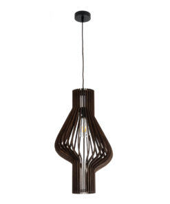 GLOBOSTAR® MIHIRO 02173 Boho Κρεμαστό Φωτιστικό Οροφής με Ντουί 1 x E27 AC 220-240V IP20 - Καφέ - Μ32 x Π32 x Υ56cm 15 02173 4