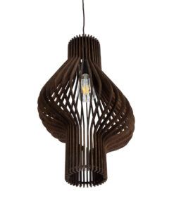 GLOBOSTAR® MIHIRO 02173 Boho Κρεμαστό Φωτιστικό Οροφής με Ντουί 1 x E27 AC 220-240V IP20 - Καφέ - Μ32 x Π32 x Υ56cm 17 02173 6