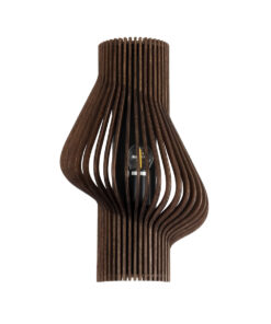 GloboStar® MIHIRO 02175 Boho Επιτοίχιο Φωτιστικό Απλίκα Μονόφωτο 1 x E27 IP20 Καφέ Ξύλο - Μ25 x Π13 x Υ40cm 9 02175 4